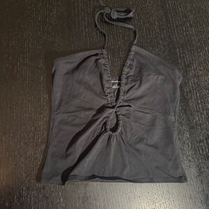 Anthropologie lace up Crop Top